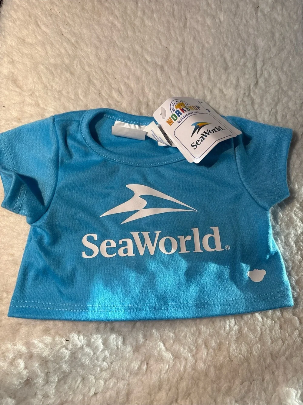 Build A Bear Seaworld Clothing Lot T shirts and Orca Hat New With Tags